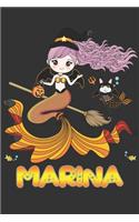 Marina: Marina Halloween Beautiful Mermaid Witch, Create An Emotional Moment For Marina?, Show Marina You Care With This Personal Custom Gift With Marina's 