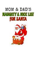 Mom and Dad's Naughty and Nice List for Santa