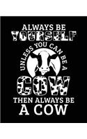 Always Be Yourself Unless You Can Be a Cow Then Always Be a Cow