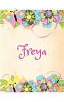 Freya: Personalized Name Journal Composition Notebook