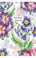 Dot Grid Journal: Watercolor Violets