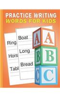 Practice Writing Words for Kids