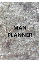2019 Daily Planner for Men Man Planner Engraved Carved Stone Style 384 Pages