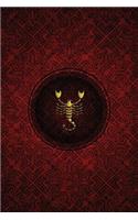 Monogram Scorpio Notebook: Blank Journal Diary Log