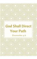 God Shall Direct Your Path: Prayer Journal Notebook With Prompts