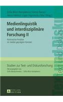 Medienlinguistik und interdisziplinaere Forschung II
