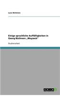 Einige sprachliche Auffälligkeiten in Georg Büchners 