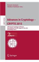 Advances in Cryptology -- Crypto 2015