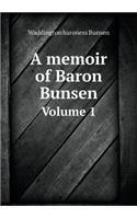 A memoir of Baron Bunsen Volume 1: (English)