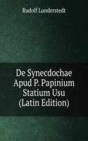 De Synecdochae Apud P. Papinium Statium Usu (Latin Edition)