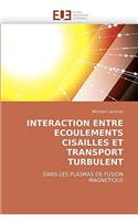 Interaction Entre Ecoulements Cisailles Et Transport Turbulent