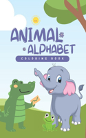 Animal Alphabet Coloring Book for Kids, Early Learning, Preschool