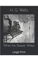 When the Sleeper Wakes: Large Print