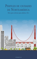 Perfiles de ciudades de Norteamérica libro para colorear para adultos 1 & 2
