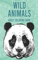 Wild Animals Adult Coloring Book