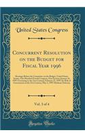 Concurrent Resolution on the Budget for Fiscal Year 1996, Vol. 3 of 4: Hearings Before the Committee on the Budget, United States Senate, One Hundred Fourth Congress, First Session; January 24, 1995-Governing in the 21st Century; February 25, 1995-