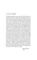 A Little Ramble