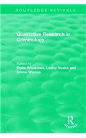 Qualitative Research in Criminology (1999)