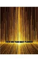 2020 One Year Daily Planner: Inspirational Bending Gold Light Success Daily Weekly Monthly View Calendar Organizer Powerful One 1 Year Motivational Agenda Schedule with Vision B