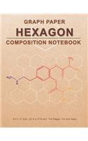 Graph Paper Hexagon Composition Notebook