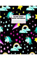 Blank Sheet Music Notebook
