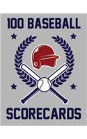 100 Baseball Scorecards