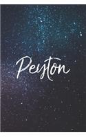 Peyton: Personalized Name Journal Writing Notebook For Girls and Women