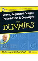 Patents, Registered Designs, Trade Marks and Copyright For Dummies