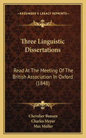 Three Linguistic Dissertations