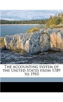 The Accounting System of the United States from 1789 to 1910