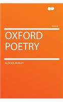 Oxford Poetry: (English)