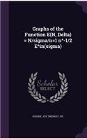 Graphs of the Function E(N, Delta) = N/sigma/n=1 n^-1/2 E^in(sigma)