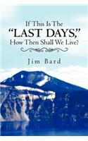 If This Is the Last Days, How Then Shall We Live?: (English)