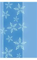Mind Blowing Blue Snowflakes 200 page lined journal
