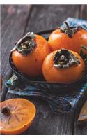 Persimmon Fruit Journal: 150 Page Lined Notebook/Diary(English)