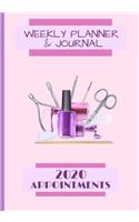 Weekly Planner & Journal 2020 Appointments