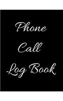 Phone Call Log Book
