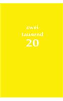 zweitausend 20: Ladyplaner 2020 A5 Gelb