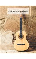 Guitar Tab Notebook: Blank Music Journal for Guitar Music Notes