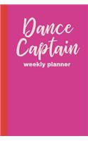 Dance Captain Weekly Planner