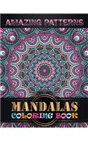 Amazing Patterns Mandalas Coloring Book: Big Magical Mandalas One side Print coloring book for adult creative haven coloring books mandalas Patterns for adult stress less activity book