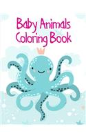 Baby Animals Coloring Book: Cute Christmas Animals and Funny Activity for Kids(14 Christian Color)