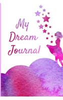 My Dream Journal: Self Exploration and Reflection, Black and White Illustrated, Double Page Spread, Dream Log, Medium Size