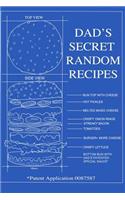 Dad's Secret Random Recipes- (98 Pages, Gridded Sheets, 6 X 9)