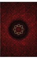 Monogram Buddhism Notebook: Blank Journal Diary Log(38 Monogram Crimson 150 Lined)