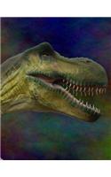 Notebook: Dinosaur Cover - Blank Sketch / Drawing Book - 8.5 X 11 Paper - Unlined Journal - 100 Pages