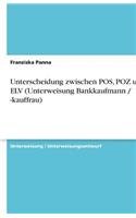 Unterscheidung zwischen POS, POZ und ELV (Unterweisung Bankkaufmann / -kauffrau)