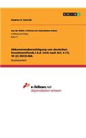 Abkommensberechtigung von deutschen Investmentfonds i.S.d. InvG nach Art. 4 (1), 10 (2) OECD-MA