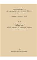 Präzisions-Meßverfahren zur Bestimmung des elektrischen Leitvermögens geschmolzener Salze