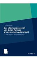 Der Informationsgehalt von Credit Ratings am deutschen Aktienmarkt